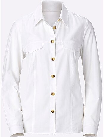 Chemisier classique avec col chemise et boutons contrastés - Taille standard - Witt