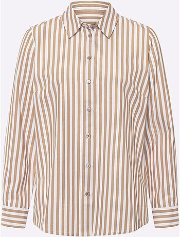 Chemisier Classique Motif à Rayures Mode - Taille Standard - Helline