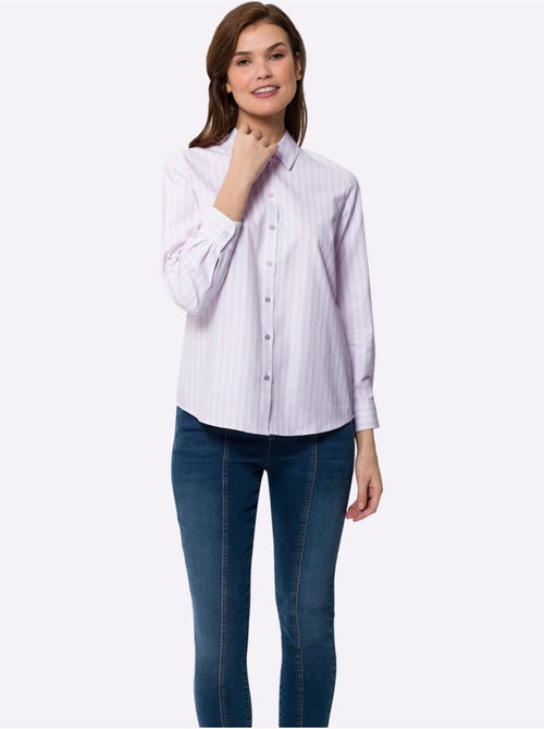 Chemisier Classique Motif à Rayures Mode - Taille Standard - helline - Kiabi