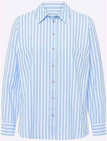 Chemisier Classique Motif à Rayures Mode - Taille Standard - Helline