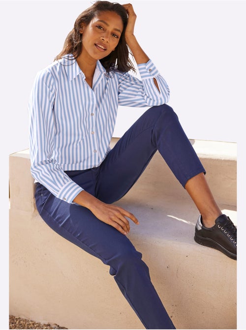 Chemisier Classique Motif à Rayures Mode - Taille Standard - helline - Kiabi