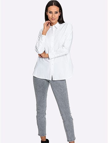 Chemisier Classique Patte De Boutonnage Le Long Du Dos - Taille Standard - Helline