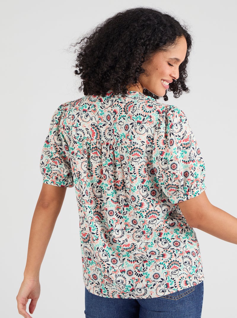 Chemisier Climatyl - Damart Orange corail - Kiabi