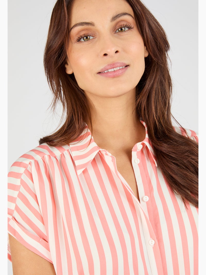 Chemisier Climatyl - Damart Rose pastel - Kiabi