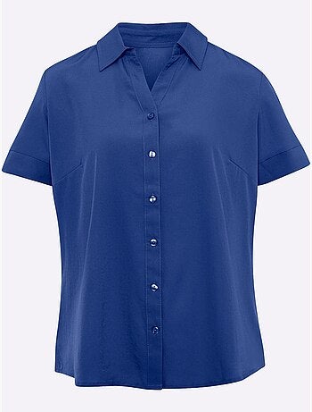 Chemisier Col Chemise Ouvert - Taille Standard - Moda Vilona