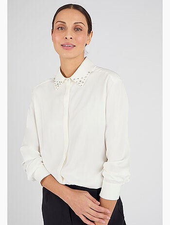 Chemisier col fantaisie pure viscose - Damart