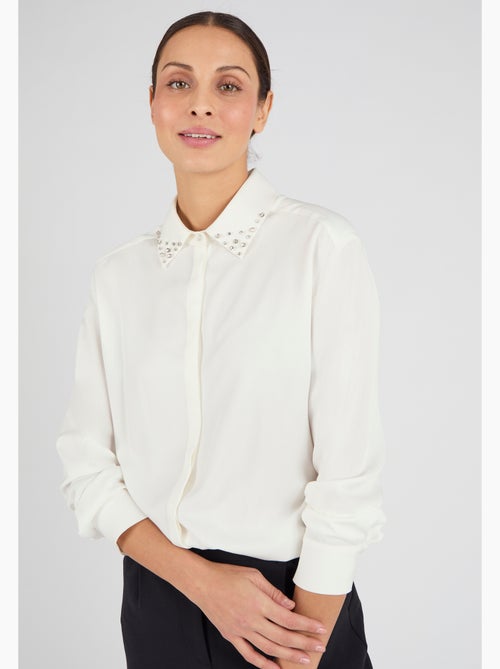 Chemisier col fantaisie pure viscose - Damart - Kiabi