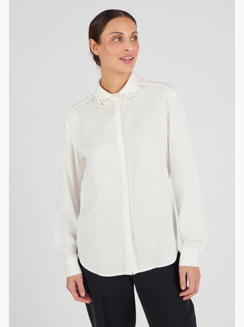 Chemisier col fantaisie pure viscose - Damart - Kiabi