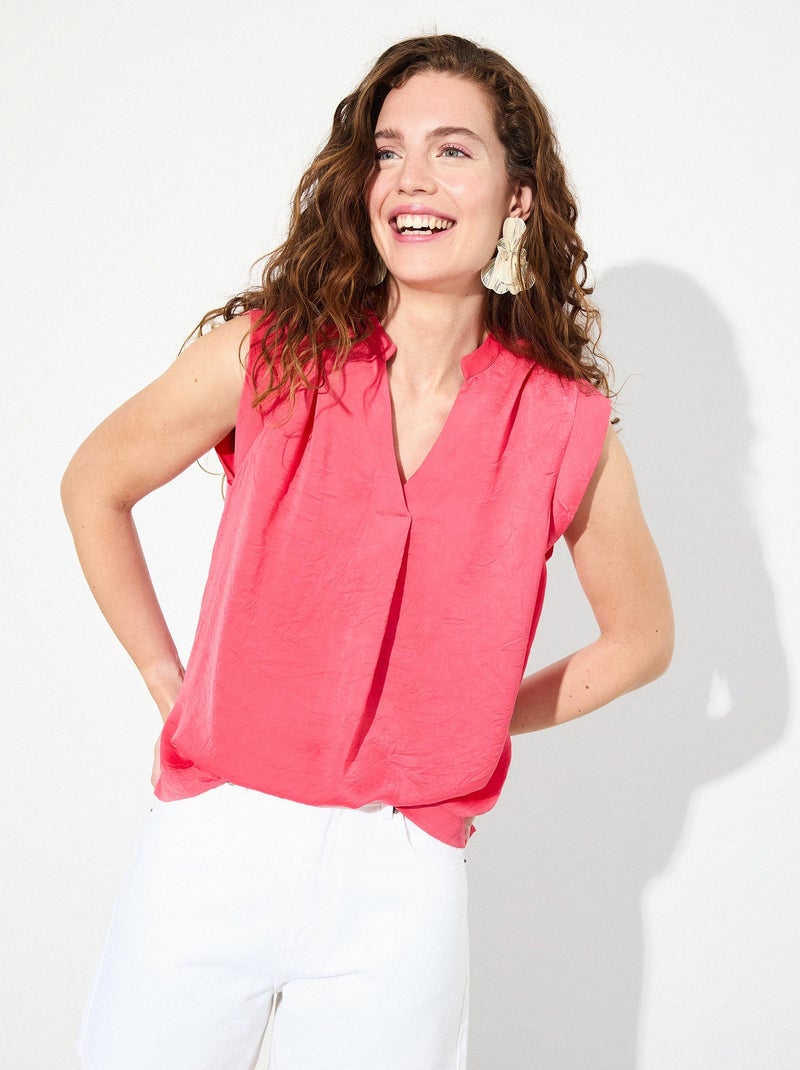 Chemisier col V MO Fashion Rose - Kiabi