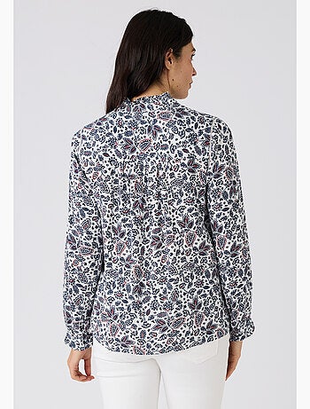 Chemisier col volanté pure viscose Lenzing(TM) EcoVero(TM) - Damart