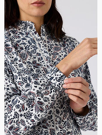 Chemisier col volanté pure viscose Lenzing(TM) EcoVero(TM) - Damart