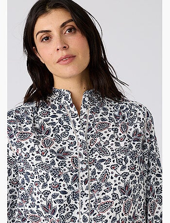 Chemisier col volanté pure viscose Lenzing(TM) EcoVero(TM) - Damart