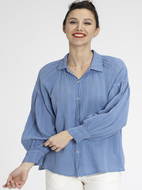 Chemisier COLINE Bleu Chemisiers chemise - Kiabi