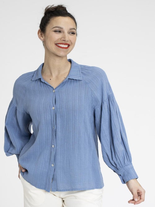 Chemisier COLINE Bleu Chemisiers chemise - Kiabi