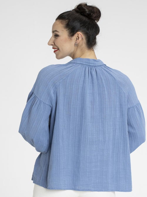 Chemisier COLINE Bleu Chemisiers chemise - Kiabi