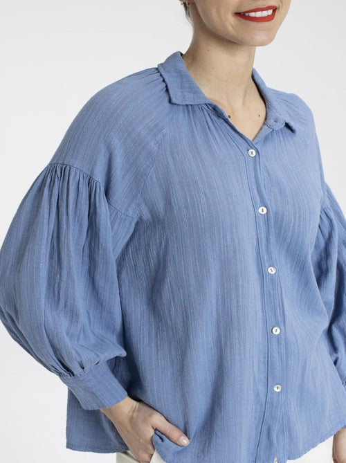 Chemisier COLINE Bleu Chemisiers chemise - Kiabi