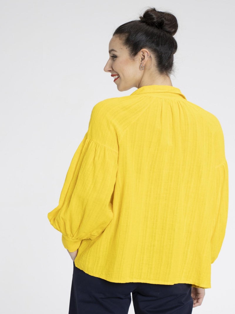 Chemisier COLINE Jaune Chemisiers chemise Jaune - Kiabi