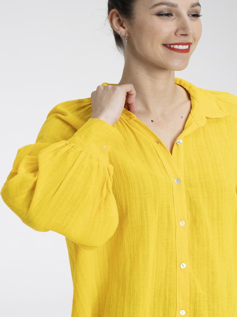 Chemisier COLINE Jaune Chemisiers chemise Jaune - Kiabi