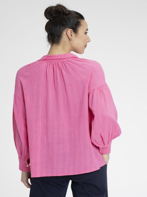 Chemisier COLINE Rose Chemisiers chemise - Kiabi