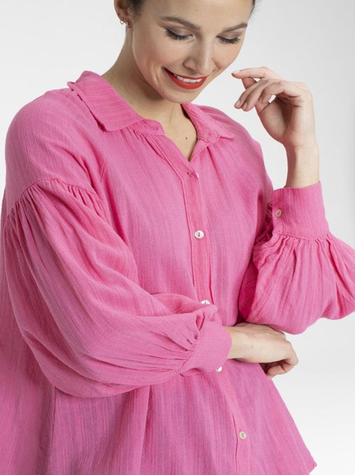 Chemisier COLINE Rose Chemisiers chemise - Kiabi