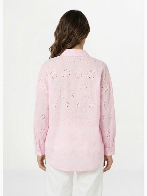 Chemisier coton avec broderie anglaise - AFIBEL - Kiabi Chemisier coton avec broderie anglaise - AFIBEL - Kiabi