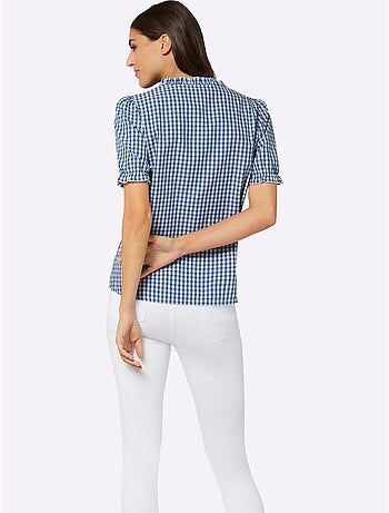 Chemisier Country Finitions Ruchées - Taille Standard - Moda Vilona