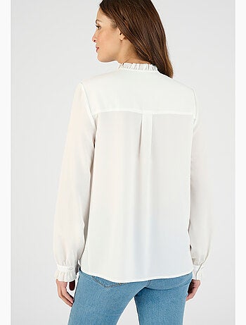 Chemisier crêpe à volants - Damart