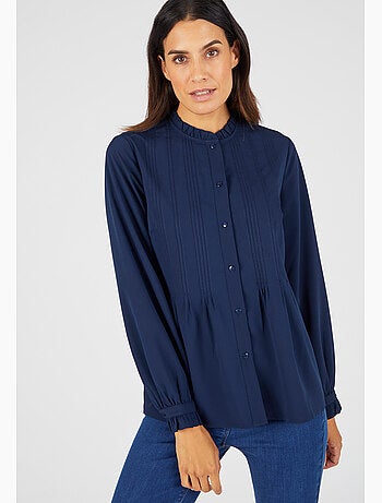 Chemisier crêpe à volants - Damart