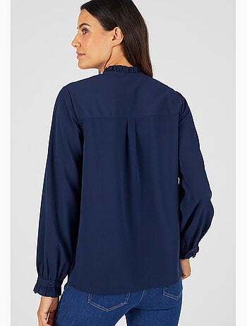 Chemisier crêpe à volants - Damart