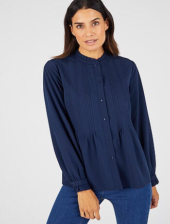 Chemisier crêpe à volants - Damart