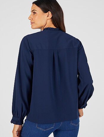 Chemisier crêpe à volants - Damart