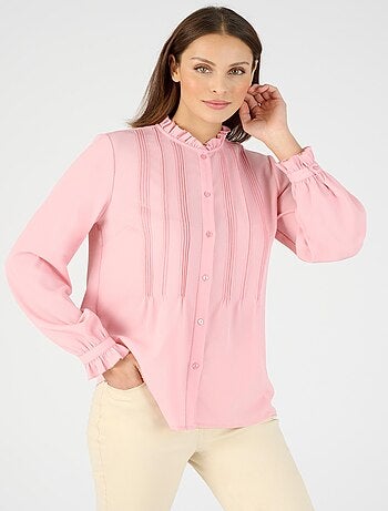 Chemisier crêpe à volants - Damart