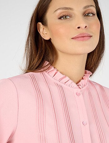 Chemisier crêpe à volants - Damart