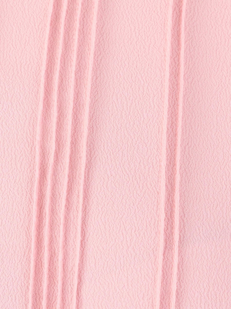 Chemisier crêpe à volants - Damart Rose - Kiabi