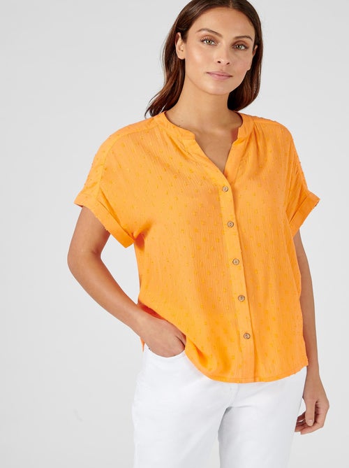 Chemisier crépon *fibres pure viscose Lenzing(TM) EcoVero(TM) - Damart - Kiabi