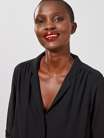 Chemisier dentelle manches - Kiabi