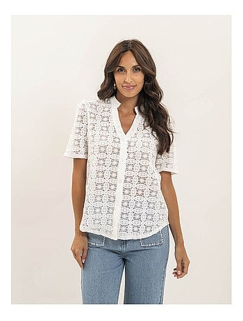 Chemisier dentelle OSSIA