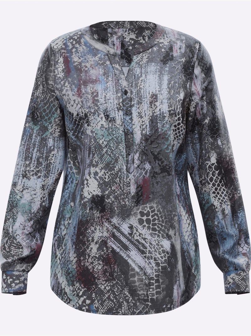 Chemisier design original - taille standard - helline Bleu Beige Bleu - Kiabi
