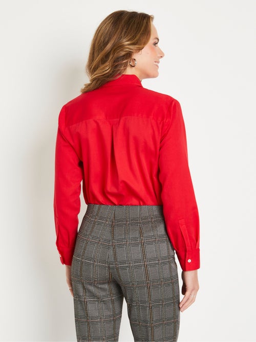 Chemisier droit pur coton avec strass - Afibel - Kiabi Chemisier droit pur coton avec strass - Afibel - Kiabi