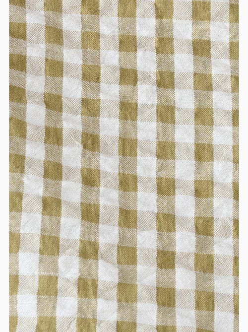 Chemisier effet gaufré à petits carreaux - Damart - Kiabi