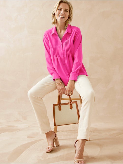 Chemisier effet plastron - DAXON - Kiabi