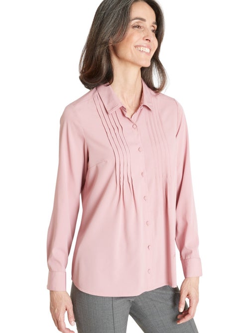 Chemisier effet plastron - daxon - Kiabi Chemisier effet plastron - daxon - Kiabi