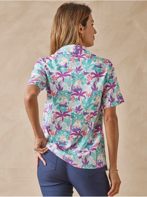 Chemisier effet plastron manches courtes - DAXON - Kiabi