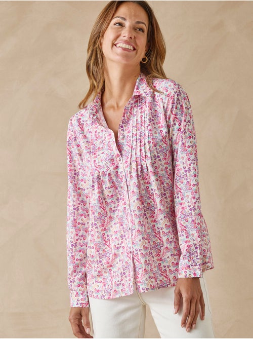 Chemisier effet plastron manches longues - DAXON - Kiabi