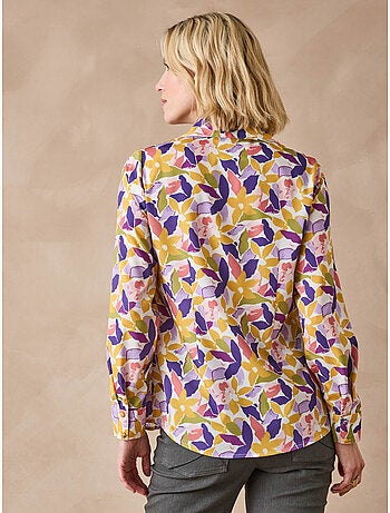 Chemisier effet plastron manches longues - DAXON