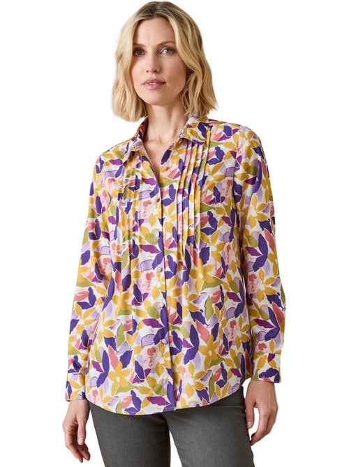 Chemisier effet plastron manches longues - DAXON - Kiabi