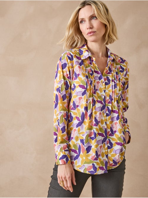 Chemisier effet plastron manches longues - DAXON - Kiabi