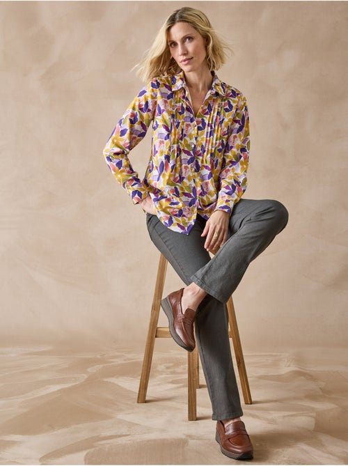 Chemisier effet plastron manches longues - DAXON - Kiabi