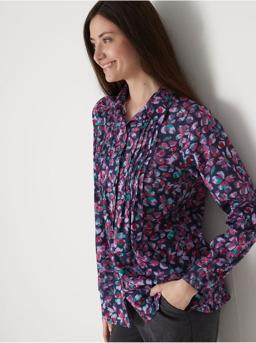 Chemisier effet plastron manches longues - DAXON - Kiabi