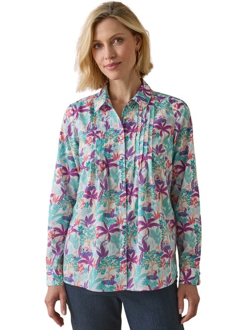 Chemisier effet plastron manches longues - DAXON - Kiabi